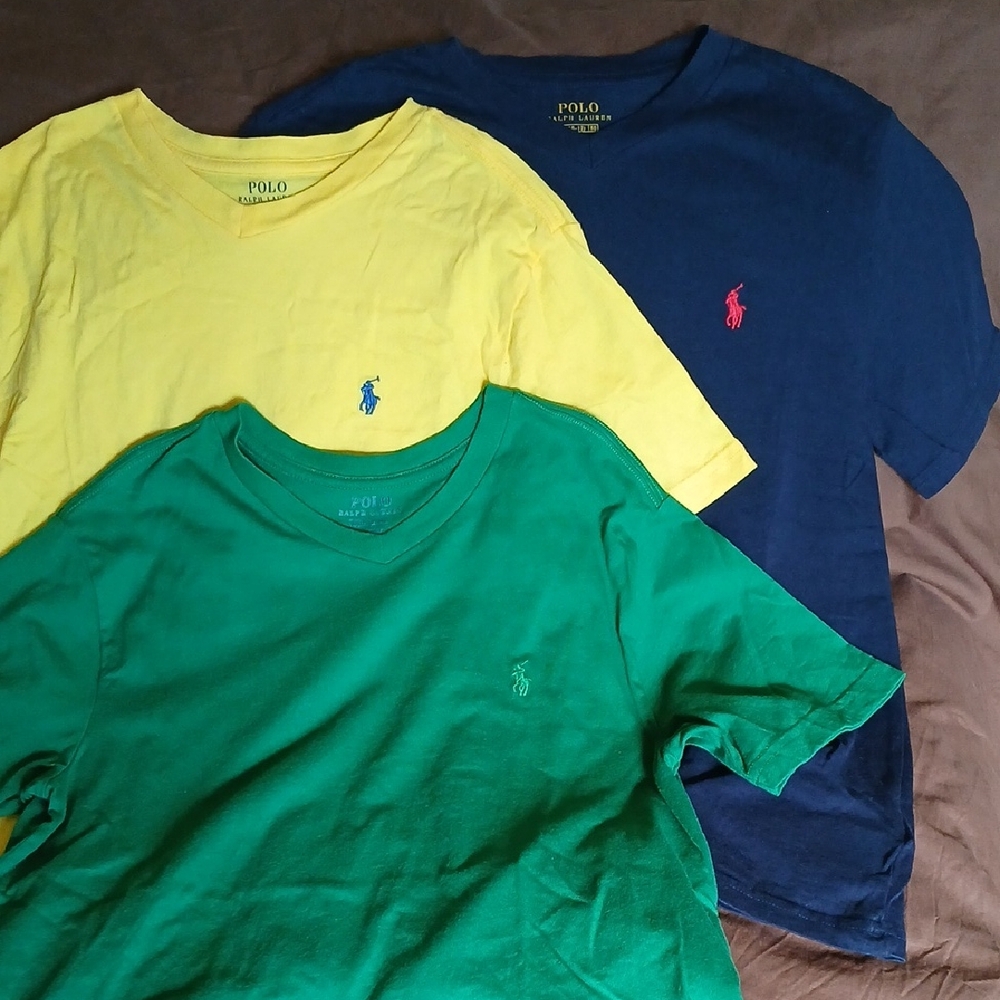 3 Polo Ralph Lauren Vneck Tees